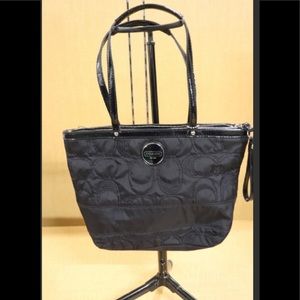 Quilted Coach Handbag